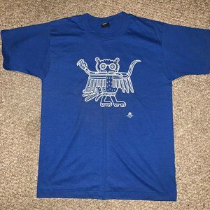 Vintage Single Stitch NOS Indian Owl Totem L Tee